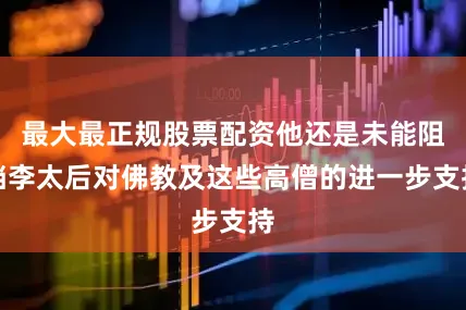 最大最正规股票配资他还是未能阻挡李太后对佛教及这些高僧的进一步支持
